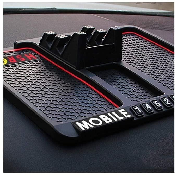 CAR DASHBOARD MAT - ANTI-SLIP W/ PHONE HOLDER & CONTACT DISPLAY