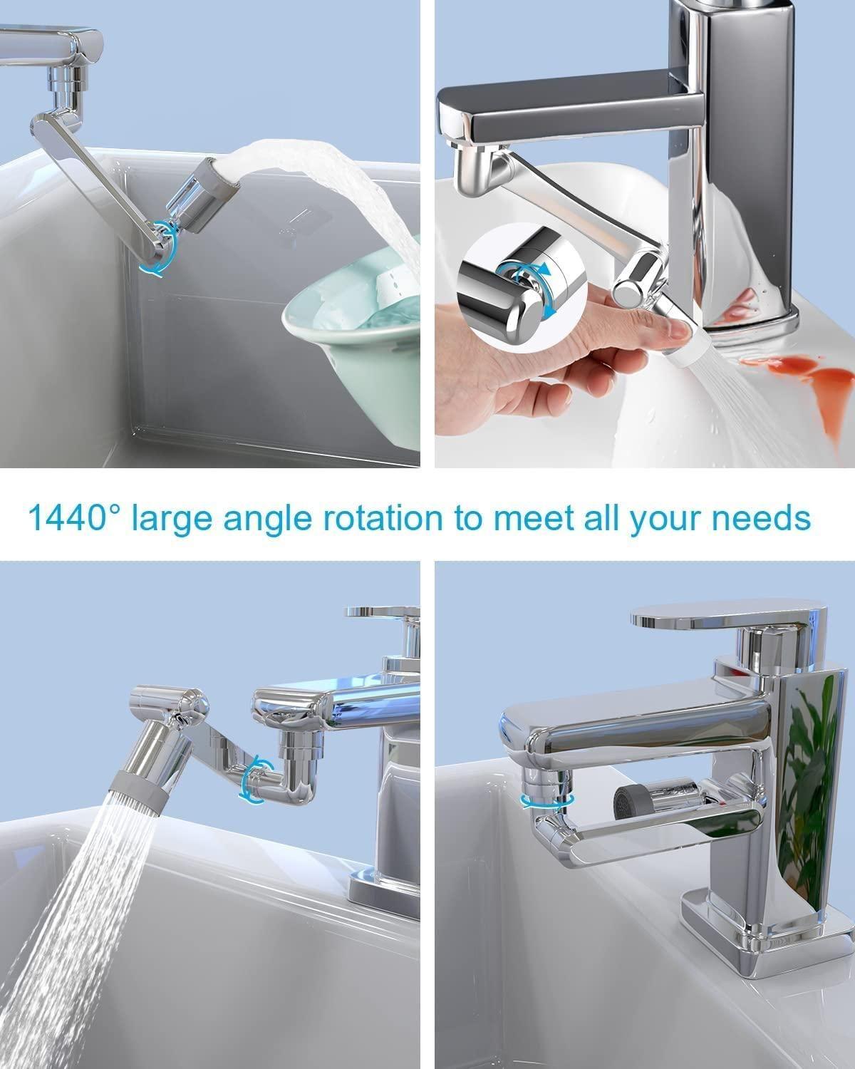 Rotating Faucet Extender with 2 Water Outlet Modes