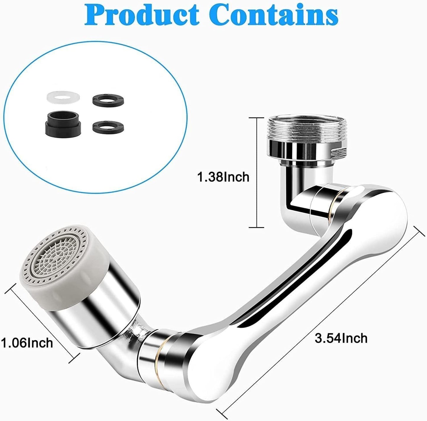 Rotating Faucet Extender with 2 Water Outlet Modes
