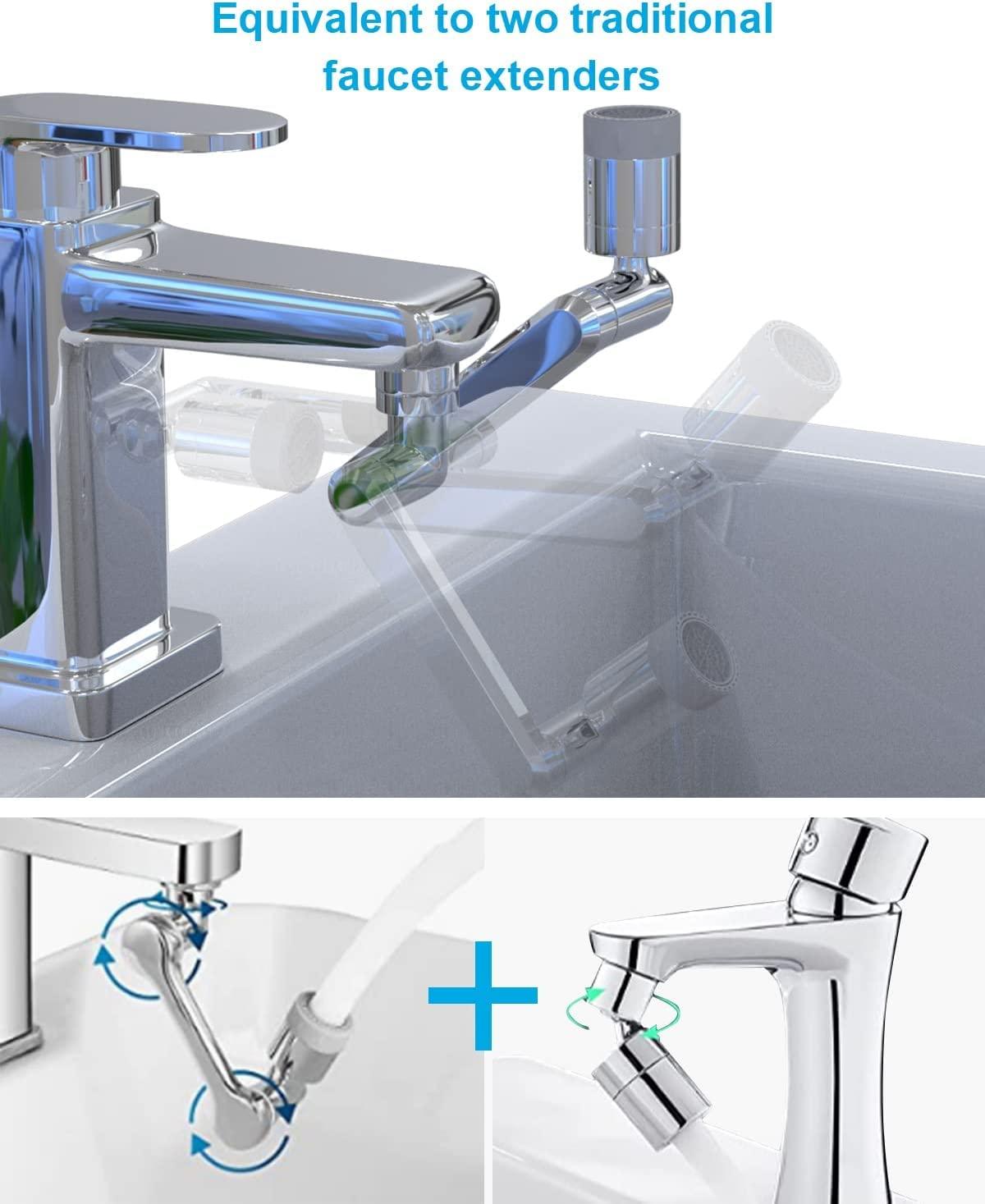 Rotating Faucet Extender with 2 Water Outlet Modes