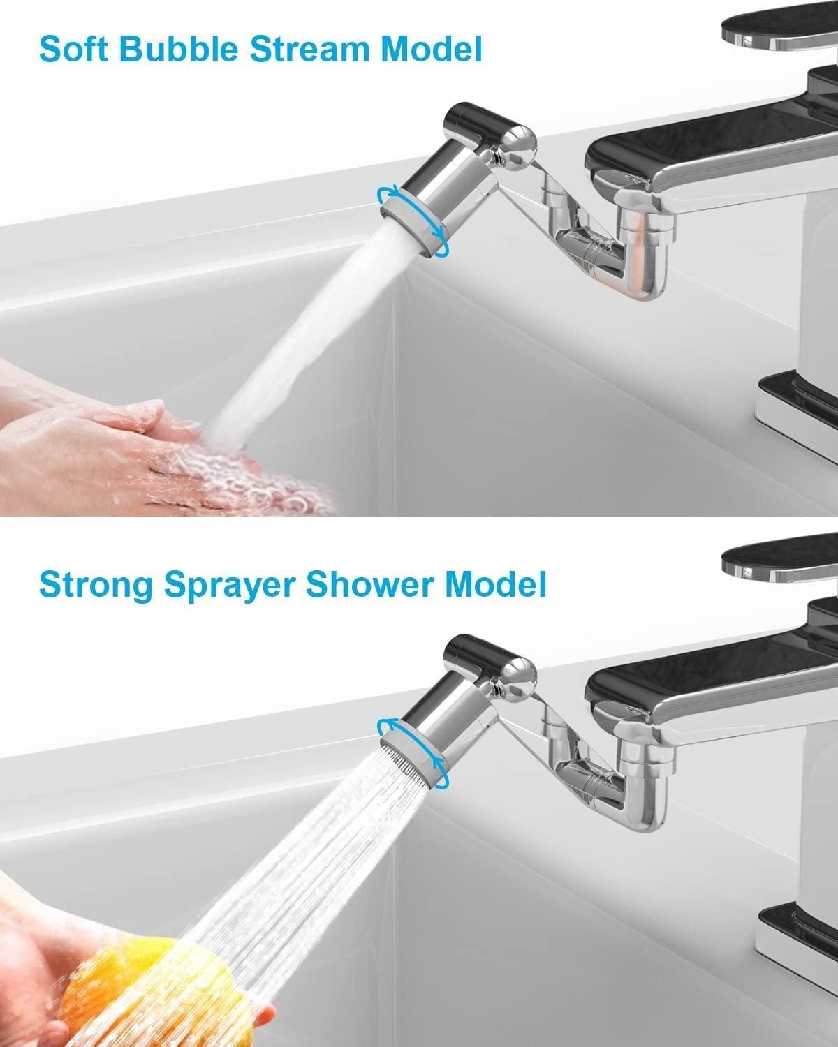 Rotating Faucet Extender with 2 Water Outlet Modes