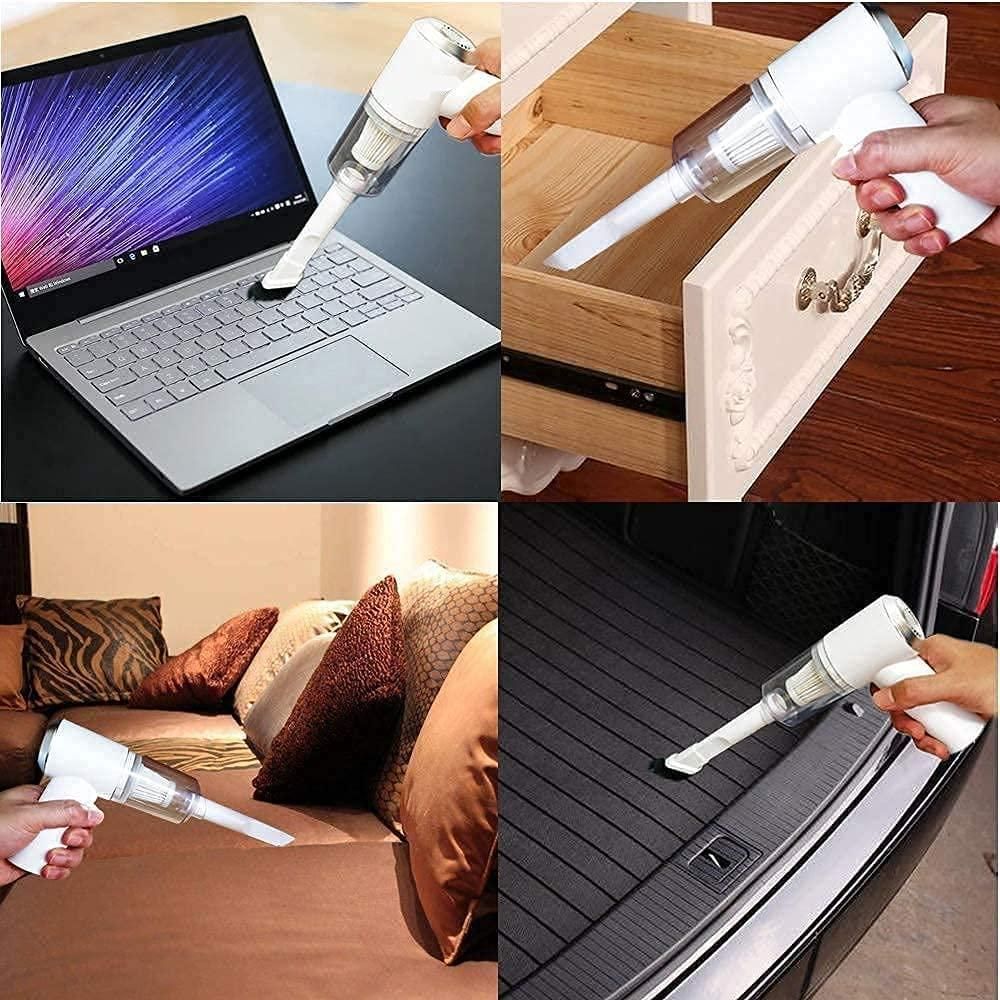 🚀 Portable Air Duster & Wireless Vacuum Cleaner – 2-in-1 Cleaning Power