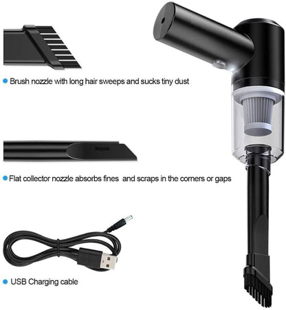 🚀 Portable Air Duster & Wireless Vacuum Cleaner – 2-in-1 Cleaning Power