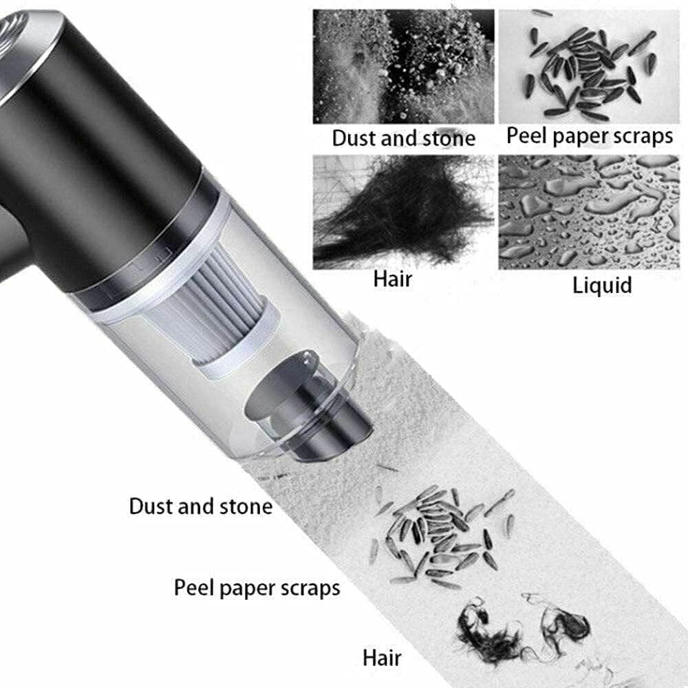 🚀 Portable Air Duster & Wireless Vacuum Cleaner – 2-in-1 Cleaning Power